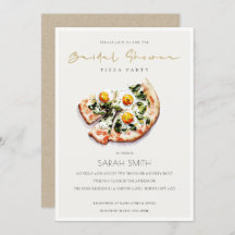 Niedliches Ei Basil Pizza Brautparty Party laden