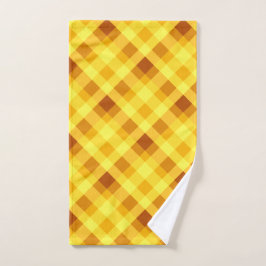 Niedliches Ei Gelb Kariert Handtuch