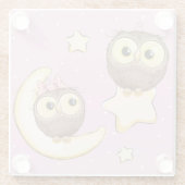 Niedliches Ei Glasuntersetzer (Rückseite)