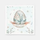 Niedliches Ei Happy Oster Serviette (Vorderseite)