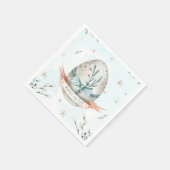 Niedliches Ei Happy Oster Serviette (Ecke)