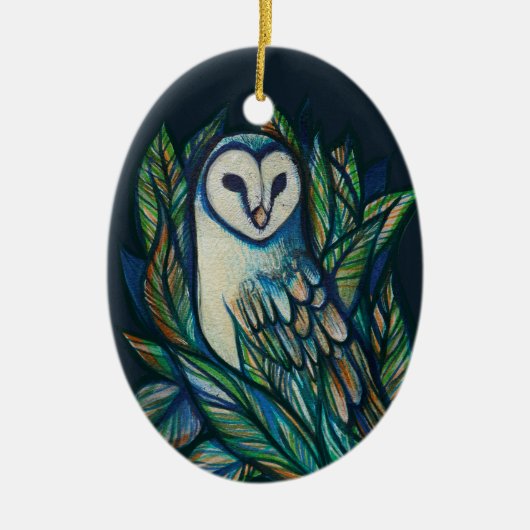 Niedliches Ei Keramik Ornament (Vorne)