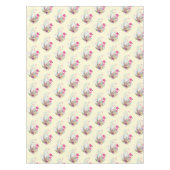 Niedliches Ei, rosa Flamingo & Bunny, Aquarell Tischdecke (Vorderseite)