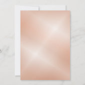 Niedliches Ei | Rose Gold Einladung (Rückseite)