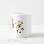Niedliches Ei und Bacon Kaffeetasse (Vorderseite Links)