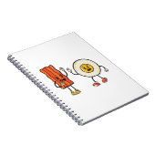 Niedliches Ei und Bacon Notizblock (Rechte Seite)