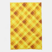 Niedliches Ei Yolk Gelb Kariertes Küchentuch (Vertikal)