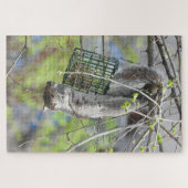 Niedliches Eichhörnchen auf der Vorderseite Esseck Puzzle (Horizontal)