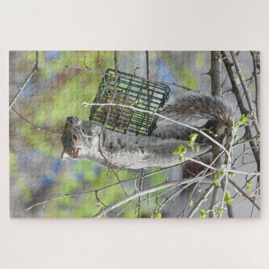 Niedliches Eichhörnchen auf der Vorderseite Esseck Puzzle (Horizontal)