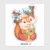 niedliches Eichhörnchen Aufkleber (Blatt)