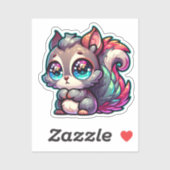 Niedliches Eichhörnchen Aufkleber (Blatt)