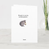 Niedliches Eichhörnchen-bearbeitete Geburtstagskar Karte (Rückseite)