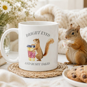 Niedliches Eichhörnchen Bright Mit Augen Bushy Tai Kaffeetasse