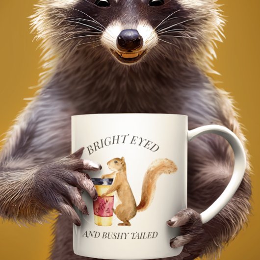 Niedliches Eichhörnchen Bright Mit Augen Bushy Tai Kaffeetasse