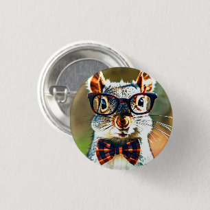 Niedliches Eichhörnchen Button