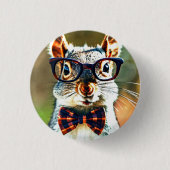 Niedliches Eichhörnchen Button (Vorderseite)