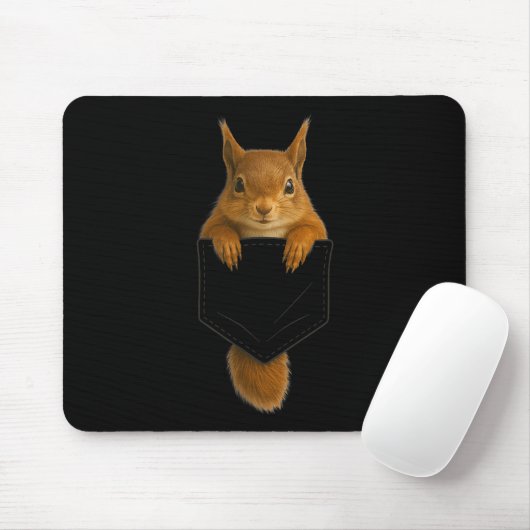 Niedliches Eichhörnchen Cket Funny für Männer Frau Mousepad (Mit Mouse)