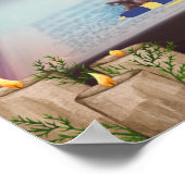 Niedliches Eichhörnchen, das Buch Custom Kinderzim Poster (Ecke)