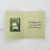 Niedliches Eichhörnchen, denken Sie an Sie Karte (Innenseite)