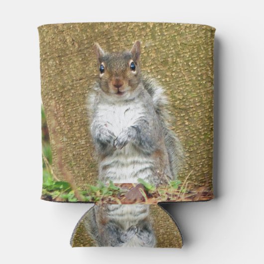 Niedliches Eichhörnchen Dosenkühler (Rückseite)