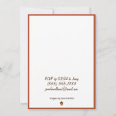 Niedliches Eichhörnchen - Einladung zur Kinderdusc (Rückseite)