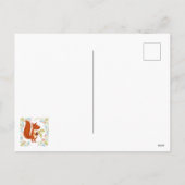 Niedliches Eichhörnchen Feiertagspostkarte (Rückseite)