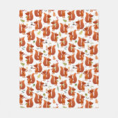 Niedliches Eichhörnchen Fleecedecke (Vorderseite)