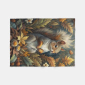 Niedliches Eichhörnchen Fleecedecke (Vorderseite (Horizontal))