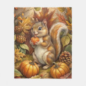 Niedliches Eichhörnchen Fleecedecke (Vorderseite)