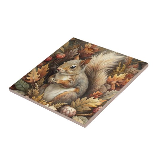 Niedliches Eichhörnchen Fliese (Seite)