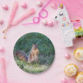 Niedliches Eichhörnchen-Foto Pappteller (Party)