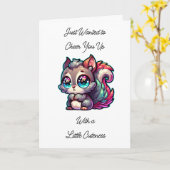 Niedliches Eichhörnchen | Freundschaft fördern Karte (Gelbe Blume)