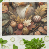 Niedliches Eichhörnchen Geschirrtuch (Gefaltet)