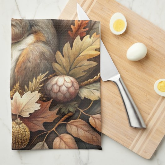 Niedliches Eichhörnchen Geschirrtuch (Viertel Falte)