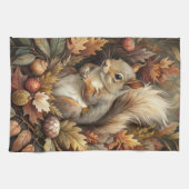 Niedliches Eichhörnchen Geschirrtuch (Horizontal)