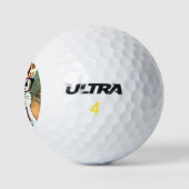 Niedliches Eichhörnchen Golfball (Logo)