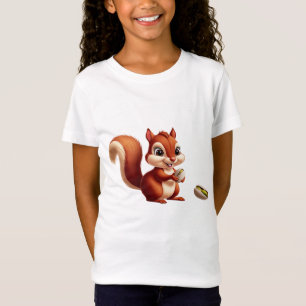 Niedliches Eichhörnchen Grafisches T-Shirt für Mäd