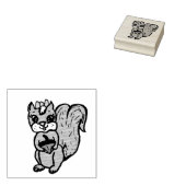 Niedliches Eichhörnchen Gummistempel (Stempel)