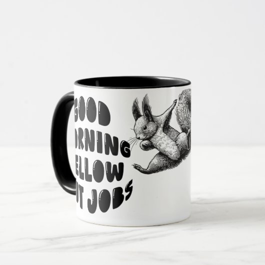 Niedliches Eichhörnchen - Gute Anfängermanteljobs Tasse (Vorderseite Links)