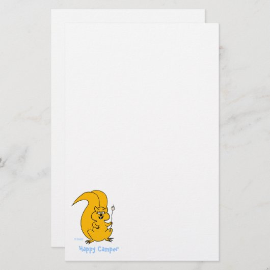 Niedliches Eichhörnchen Happy Camper Summer Camp S Briefpapier