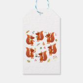 Niedliches Eichhörnchen Happy Holidays Personalisi Geschenkanhänger (Rückseite)