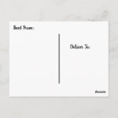 Niedliches Eichhörnchen "I Miss YOU" Sprichwort Hi Postkarte (Rückseite)