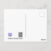 Niedliches Eichhörnchen in Bäume mit Grenz-DIY-Pos Postkarte (Rückseite)