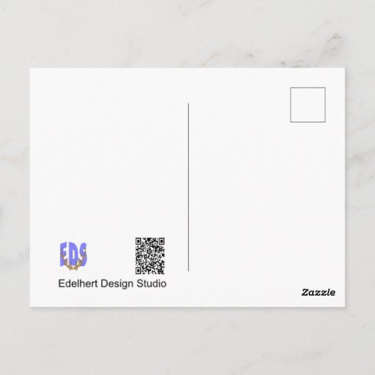 Niedliches Eichhörnchen in Bäume mit Grenz-DIY-Pos Postkarte (Rückseite)