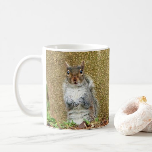 Niedliches Eichhörnchen Kaffeetasse (Mit Donut)
