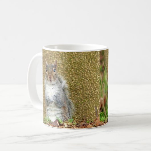 Niedliches Eichhörnchen Kaffeetasse (Vorderseite Links)