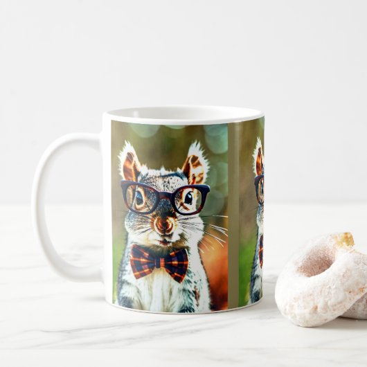 Niedliches Eichhörnchen Kaffeetasse (Mit Donut)