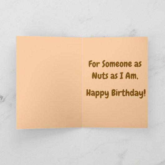 Niedliches Eichhörnchen Karte (Innenseite)