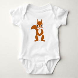Niedliches Eichhörnchen Kawaii Design Baby Bodysui Baby Strampler