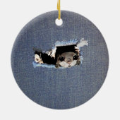 Niedliches Eichhörnchen Keramik Ornament (Hinten)